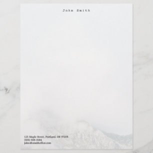Papel Timbrado Montanha Minimalista Personalizada