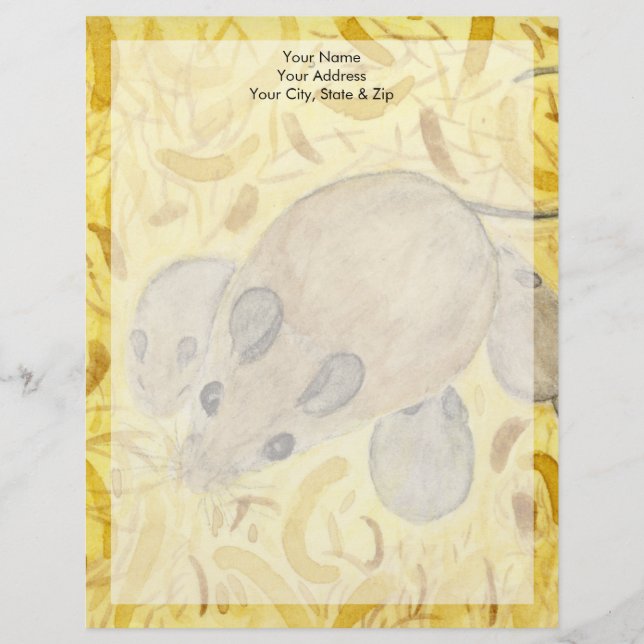Papel Timbrado Mouse Nest (Frente)