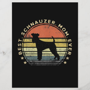 Papel Timbrado Mulher: Melhor Schnauzer Mamãe Nunca Cachorra Dom