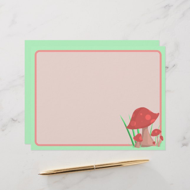 Papel Timbrado Mushie Garden (Frente/Verso In Situ)