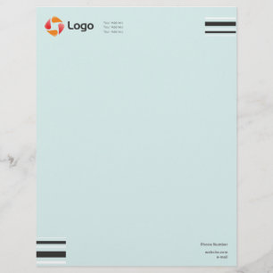 Papel Timbrado Na moda, Preto e Branco, Linhas Mínimas Quadradas