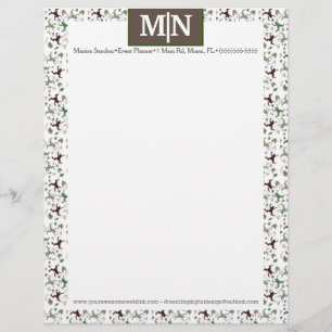 Papel Timbrado Natureza Fora da Profissão Sapos Verdes Castanhos