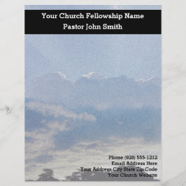 Papel Timbrado Negócios da Igreja do Céu Azul Grande FILTRADOS