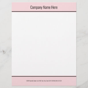 Papel Timbrado Negócios em preto e branco simples