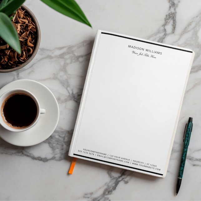 Papel Timbrado Negócios Personalizados Profissionais (Criador carregado)