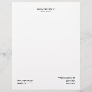 Papel Timbrado Negócios Personalizados Profissionais