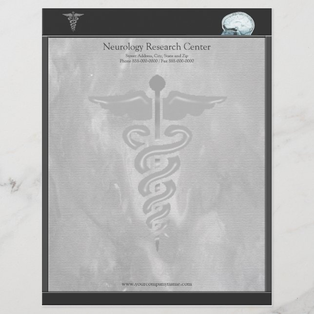 Papel Timbrado Neurologista Letterhead (Frente)