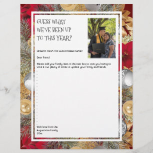 Papel Timbrado Newsletter de fotos RUBRICA NATAL Família