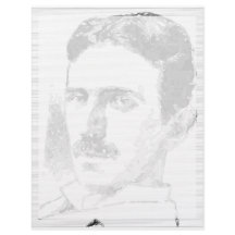 Nikola Tesla Desenho Em Preto E Branco