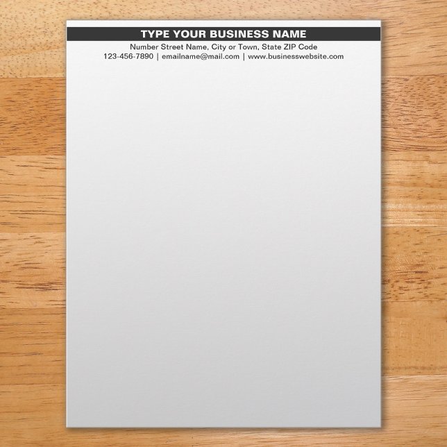 Papel Timbrado Nome comercial realçado no título Letterhead (Criador carregado)