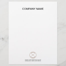 Papel Timbrado Nome da empresa Logotipo comercial Detalhes do con