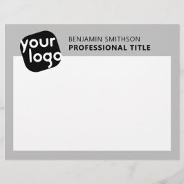 Papel Timbrado Nome de cor personalizado Título Adicione seu logo