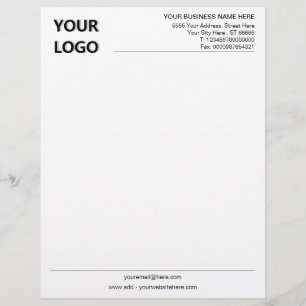 Papel Timbrado Nome do logotipo personalizado Ingo Business Lettt