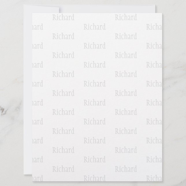 Papel Timbrado Nome Personalizado Elegante (Frente)