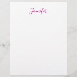Papel Timbrado Nome simples minimalista moderno elegante profissi
