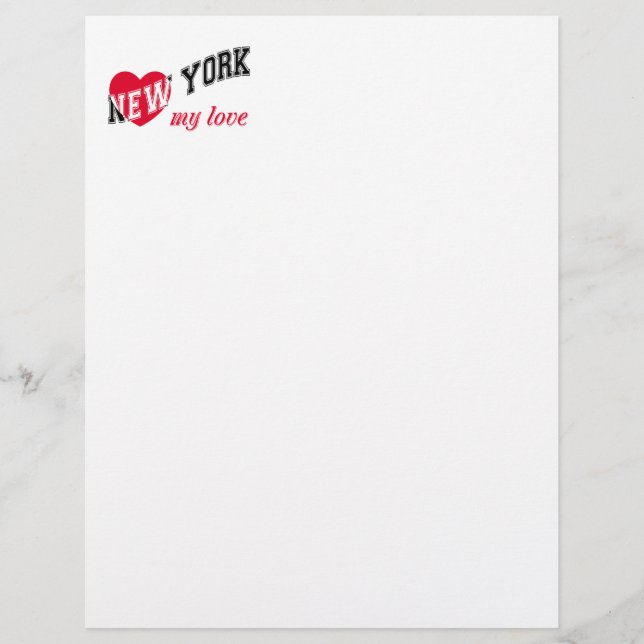 Papel Timbrado Nova York meu amor (Frente)