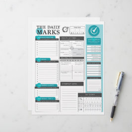 Papel Timbrado O Daily Marks - Planejamento Detalhado Dia a Dia