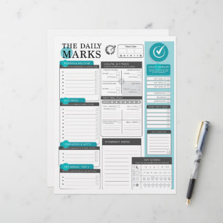 Papel Timbrado O Daily Marks - Planejamento Detalhado Dia a Dia