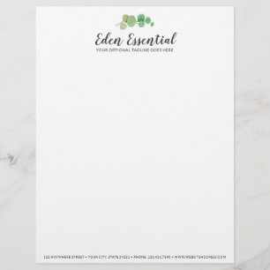 Papel Timbrado O eucalipto botânico das hortaliças sae