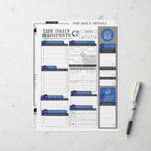 Papel Timbrado O Manifesto Diário - Planejamento e Oração Cristã