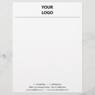 Papel Timbrado O seu próprio Design comercial com logotipo