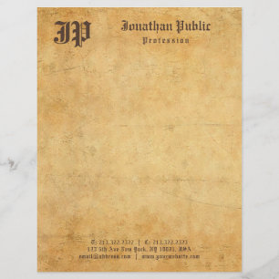 Papel Timbrado O texto inglês velho escrito à mão do vintage