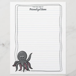 Papel Timbrado Octavia Octopus Lined