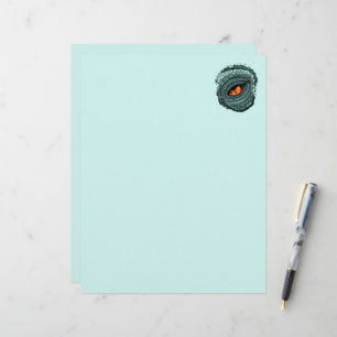Papel Timbrado Olho de Predador Réptil Primitivo