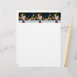 Papel Timbrado Ornamento de figurino do craqueador de NatalJoe nu