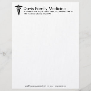 Papel Timbrado Os Artigos de papelaria do doutor personalizado