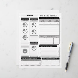 Papel Timbrado Os Detalhes Diários Página Suplementar de Planejam