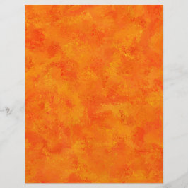 Papel Timbrado Padrão Abstrato Laranja