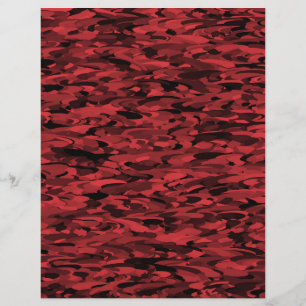 Papel Timbrado Padrão Abstrato Preto Vermelho