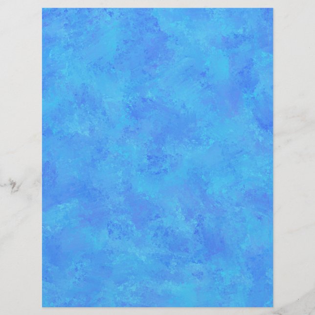 Papel Timbrado Padrão de Abstrato azul (Frente)
