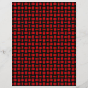 Papel Timbrado Padrão de Onda Preta Vermelha