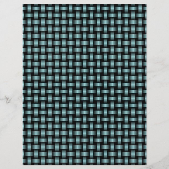 Papel Timbrado Padrão de Tecido Preto Azul (Frente)
