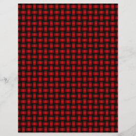 Papel Timbrado Padrão de Tecido Preto Vermelho