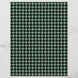 Papel Timbrado Padrão de Tecido Verde Preto