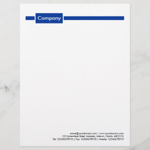 Papel Timbrado Painel e Linha - Azul Marinho