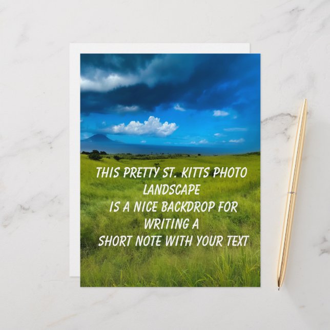 Papel Timbrado Paisagem rural de Kitts Santos (Frente/Verso In Situ)