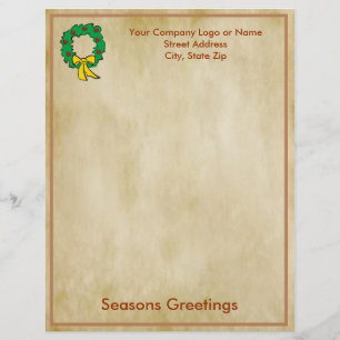 Papel Timbrado Papel de letra do Natal do negócio - design da