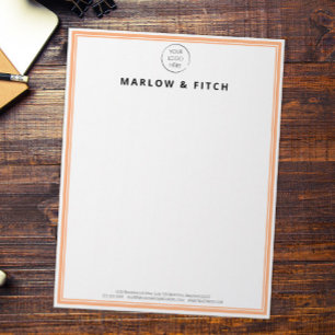 Papel Timbrado Papelaria Comercial Personalizada com Logotipo de 