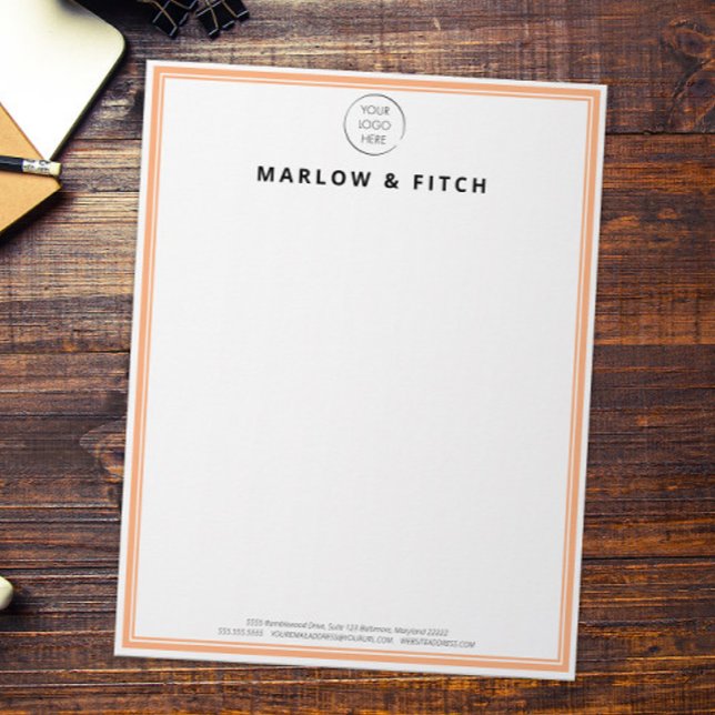 Papel Timbrado Papelaria Comercial Personalizada com Logotipo de  (Criador carregado)