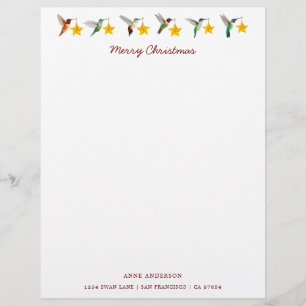 Papel Timbrado Papelaria de Aves de Cama de Natal Personalizadas