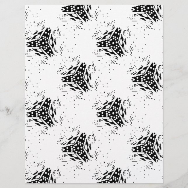 Papel Timbrado Papelaria de Carta de Apresentação Abstrata de Lux (Frente)