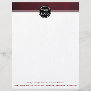 Papel Timbrado Papelaria Moderna Personalizada Monograma Preto e