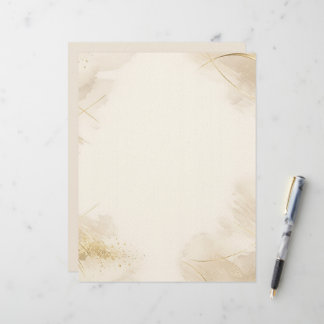 Papel Timbrado Papelaria Personalizada Neutra de Luxo