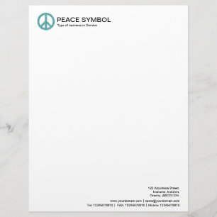 Papel Timbrado Paz Áspera - Verde Oceano