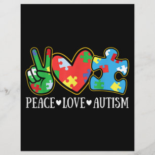 Papel Timbrado Paz Autismo Quebra-cabeça do Autismo Autismo do F