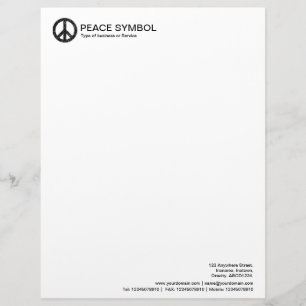 Papel Timbrado Paz Bruta - Preto